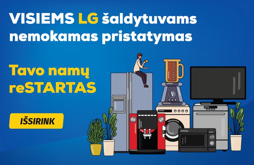 LG šaldytuvus pristatysime NEMOKAMAI!