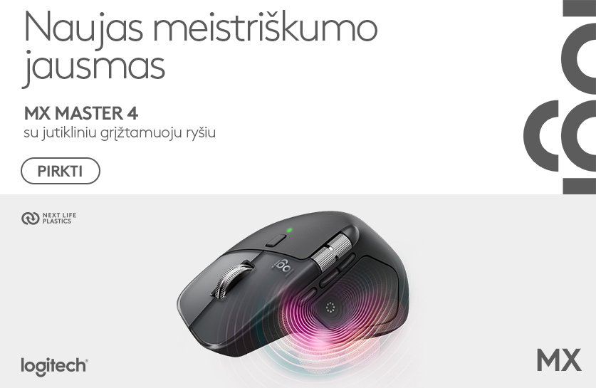 Naujiena! Pelės LOGITECH MX Master 4