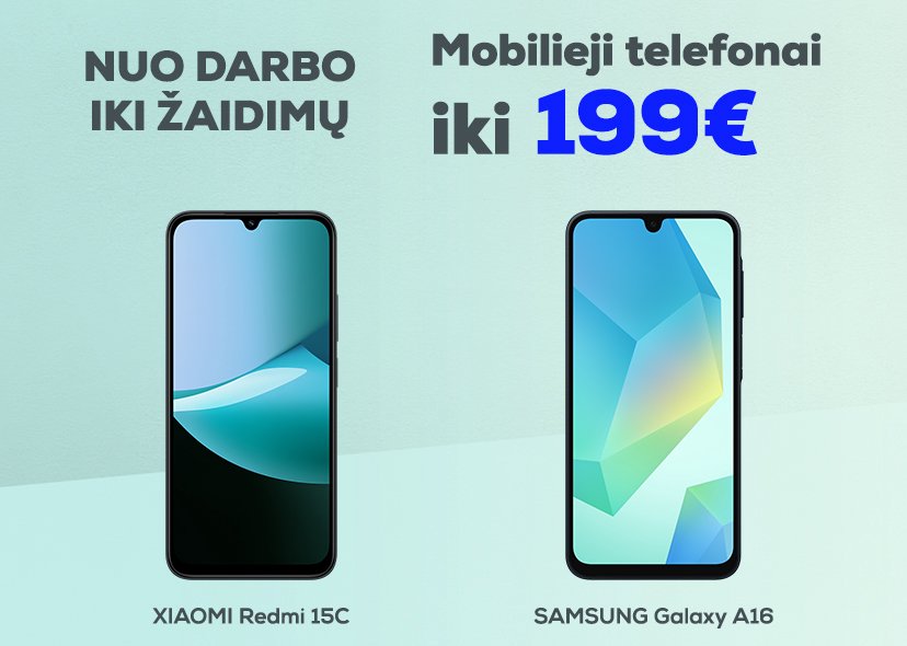 Mobilieji  telefonai iki 199 Eur