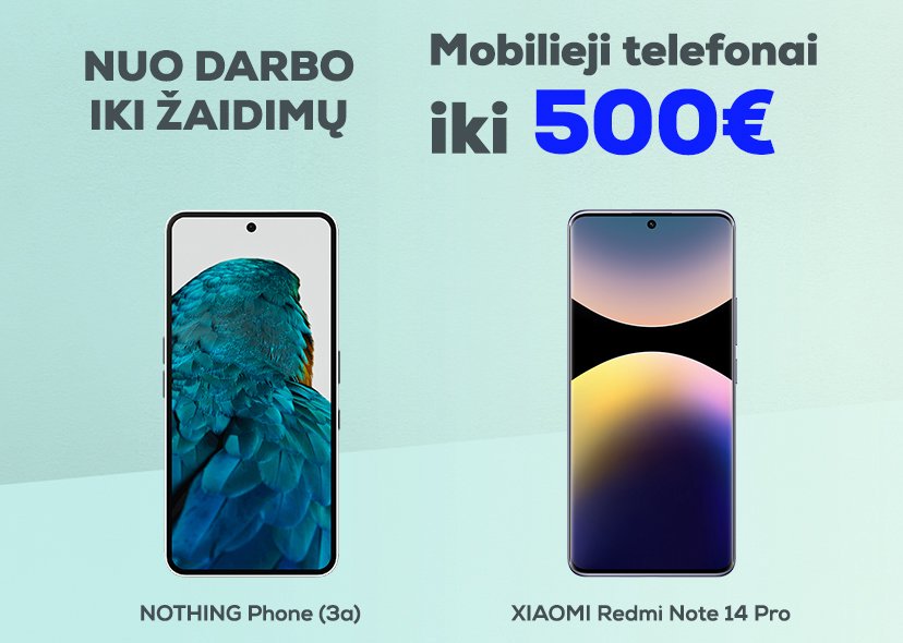 Mobilieji telefonai iki 500 Eur