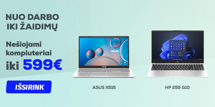 Nešiojami kompiuteriai iki 599 Eur