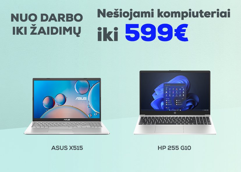 Nešiojami kompiuteriai iki 599 Eur