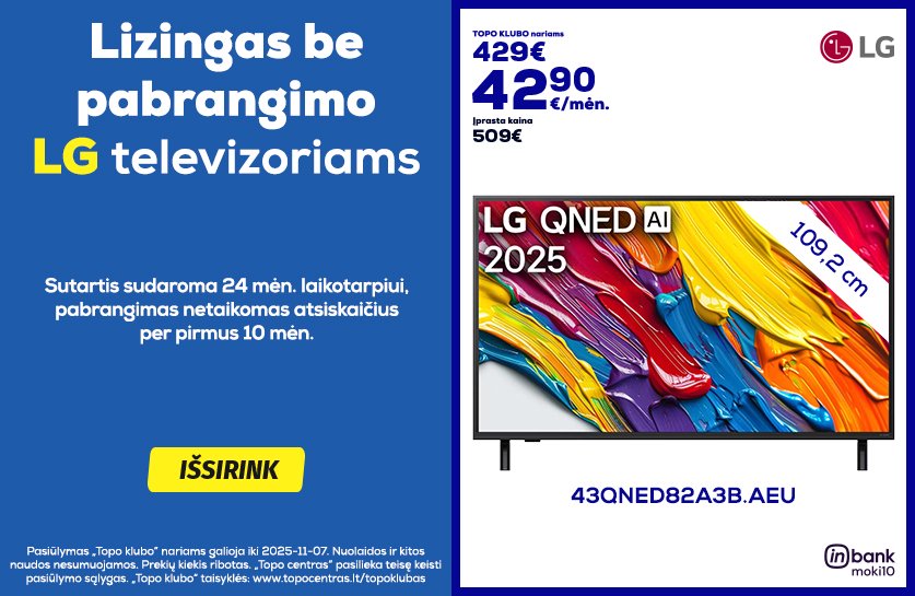 LG televizoriams MOKI10 lizingas