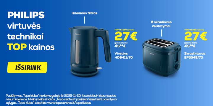 TOP kainos Philips virtuvės technikai
