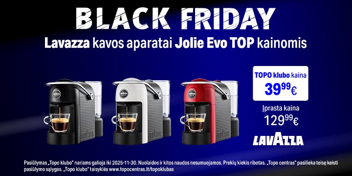 Lavazza Jolie Evo kavos aparatams TOP kainos!