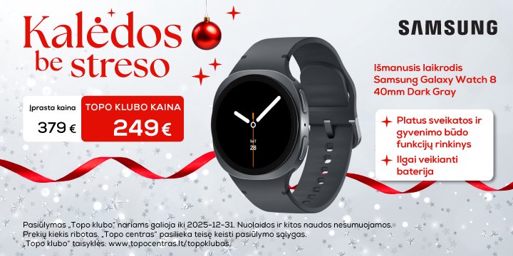 Kalėdos be streso |Išmanieji laikrodžiai TOP kainomis