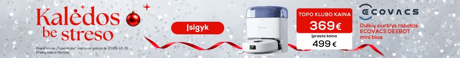 Dulkių siurblys robotas ECOVACS DEEBOT mini blue