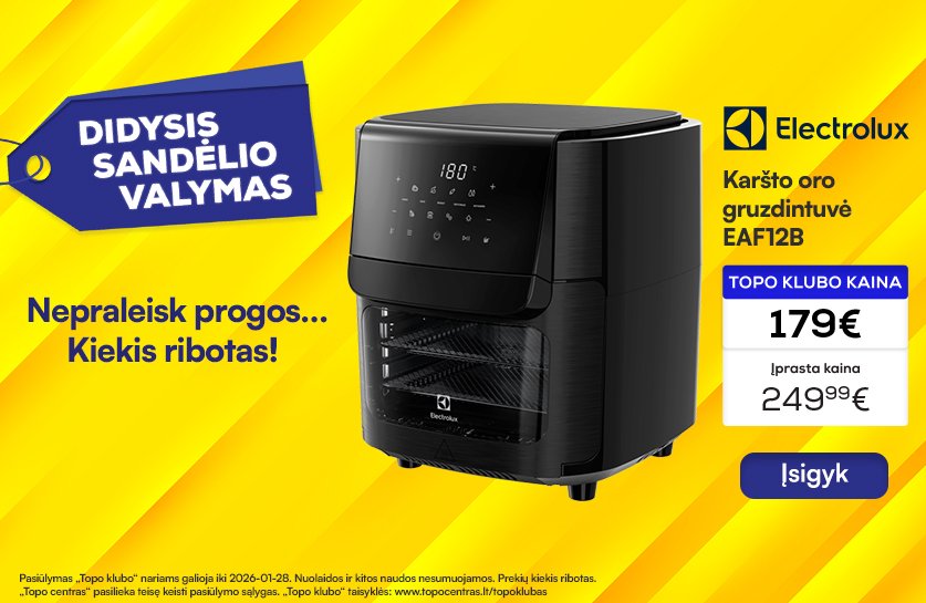 Karšto oro gruzdintuvė Electrolux EAF12B