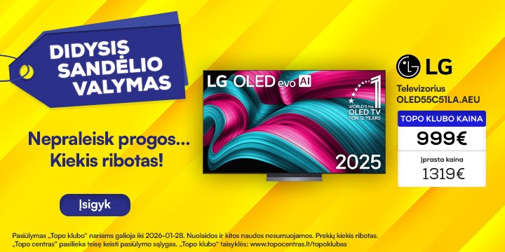 Televizorius LG OLED55C51LA.AEU