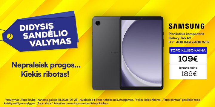 Planšetinis kompiuteris SAMSUNG Galaxy Tab A9 8.7"