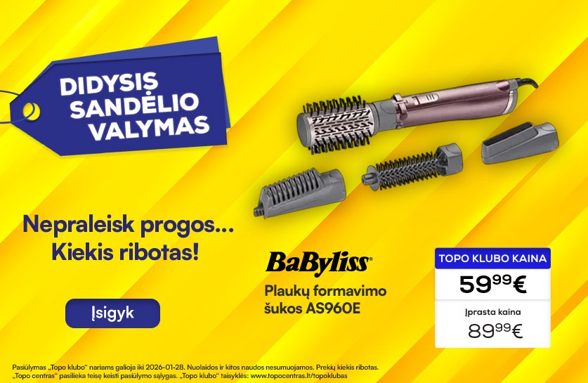 Plaukų formavimo šukos BaByliss AS960E
