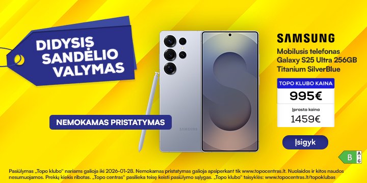 Mobilusis telefonas Samsung Galaxy S25 Ultra 5G 12GB RAM 256GB Titanium SilverBlue