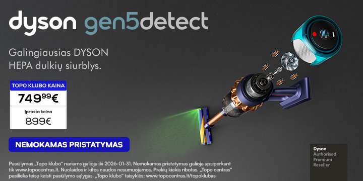 Dyson Gen5detect Absolute belaidis dulkių siurblys