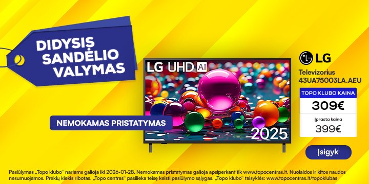 Televizorius LG 43UA75003LA.AEU