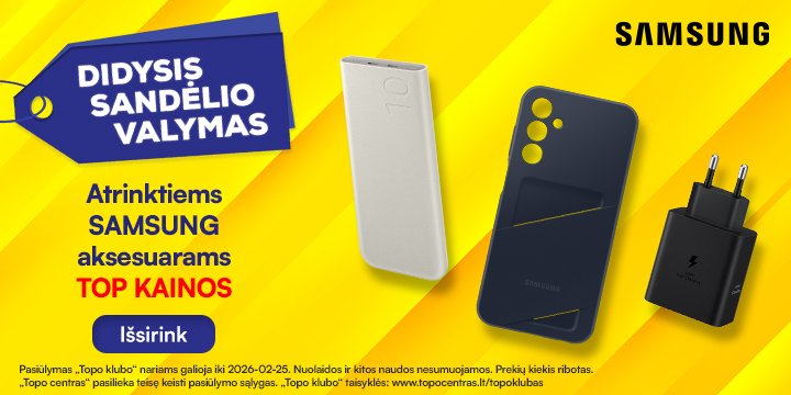 Atrinktiems SAMSUNG aksesuarams TOP kainos