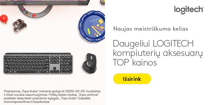 Daugeliui Logitech IT aksesuarams TOP kainos!