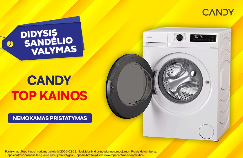 Candy buitinei technikai TOP kainos + nemokamas pristatymas