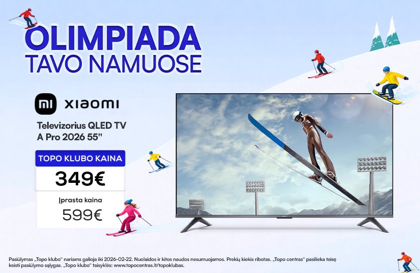 Televizorius XIAOMI QLED TV A Pro 2026 55"