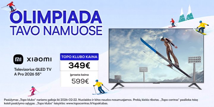 Televizorius XIAOMI QLED TV A Pro 2026 55"