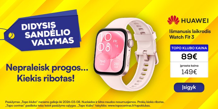 Išmanusis laikrodis HUAWEI Watch Fit 3, Pink
