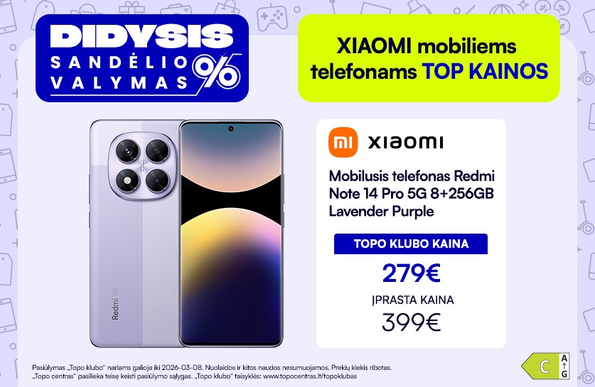 XIAOMI telefonams dabar TOP kainos!