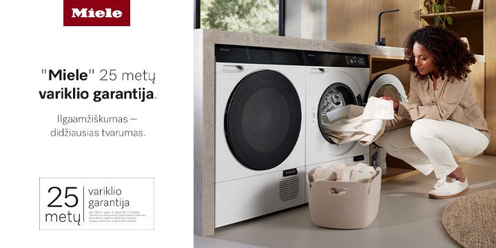 Miele - 25 metų variklio garantija