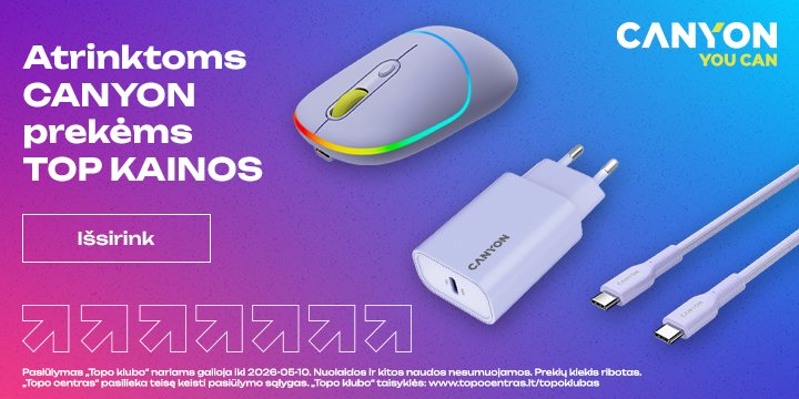 Atrinktoms CANYON prekėms TOP kainos!