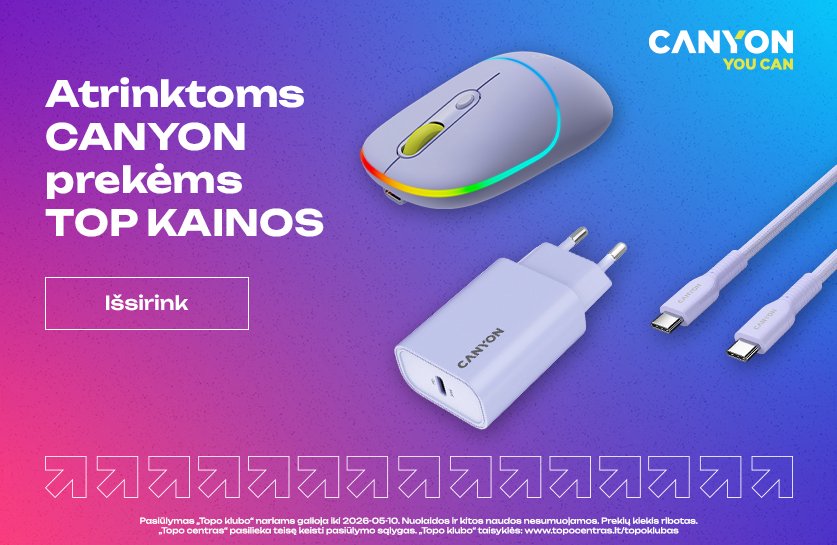 Atrinktoms CANYON prekėms TOP kainos!