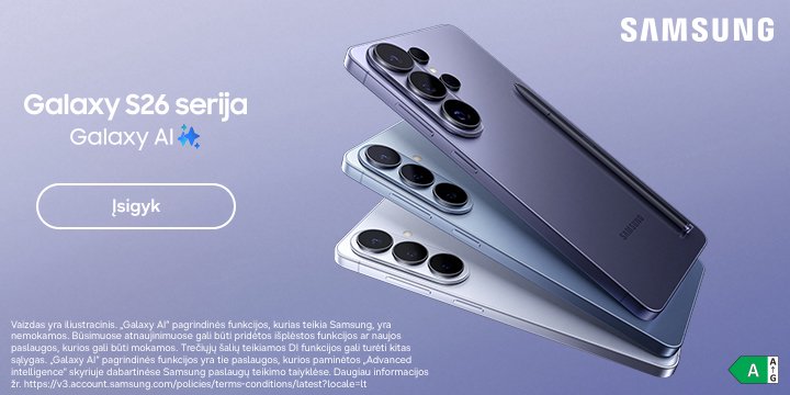 Naujiena! Samsung Galaxy S26 serija