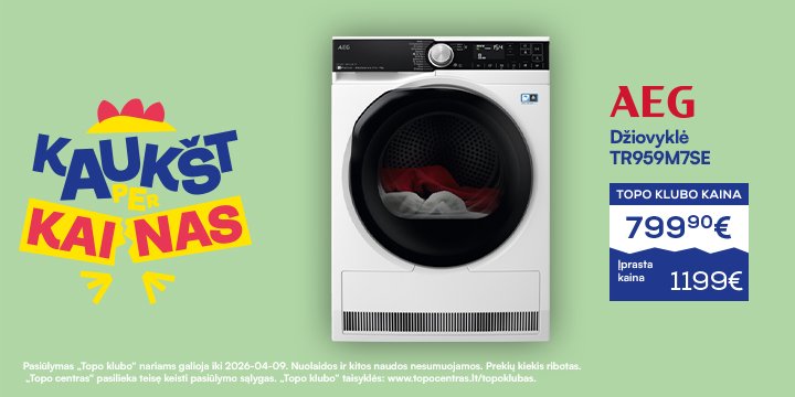 Džiovyklė AEG TR959M7SE