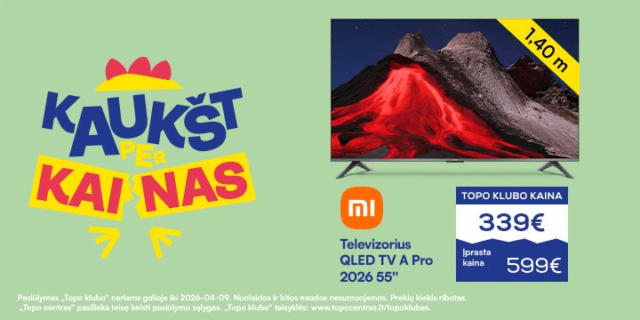 Televizorius XIAOMI QLED TV A Pro 2026 55"