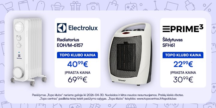 Šildymo prekėms TOP kainos