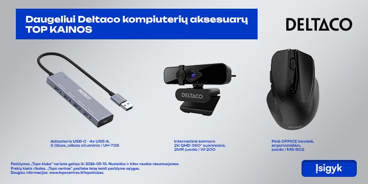 Daugeliui Deltaco kompiuterių aksesuarų TOP kainos!