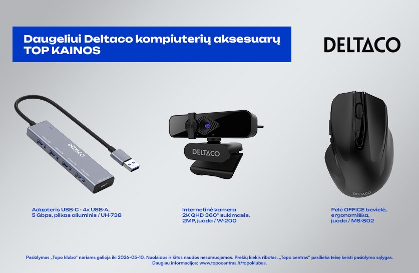 Daugeliui Deltaco kompiuterių aksesuarų TOP kainos!
