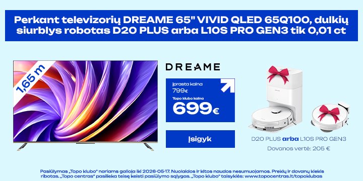 Televizorius DREAME 65" VIVID QLED 65Q100