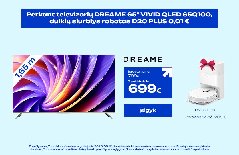 Televizorius DREAME 65" VIVID QLED 65Q100