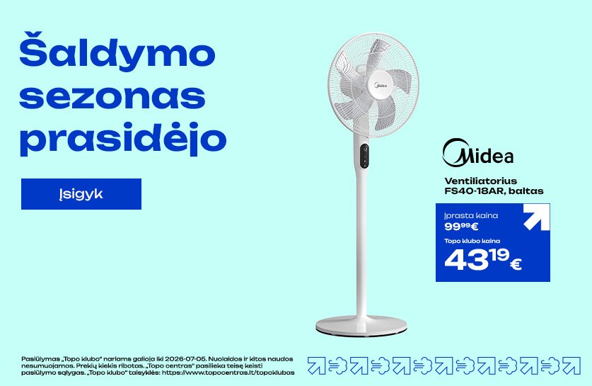 Ventiliatorius MIDEA FS40-18AR, baltas