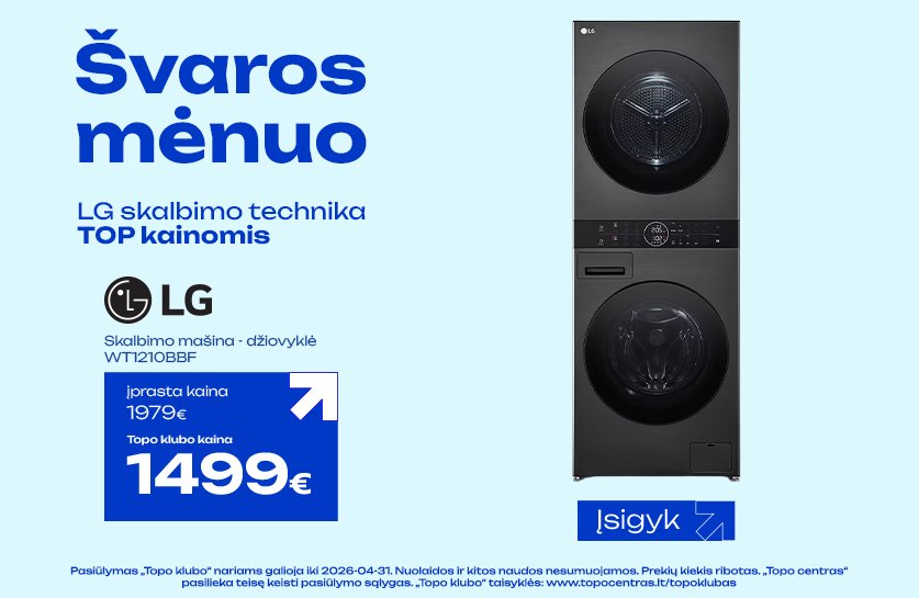 LG skalbimo technikai TOP kainos!