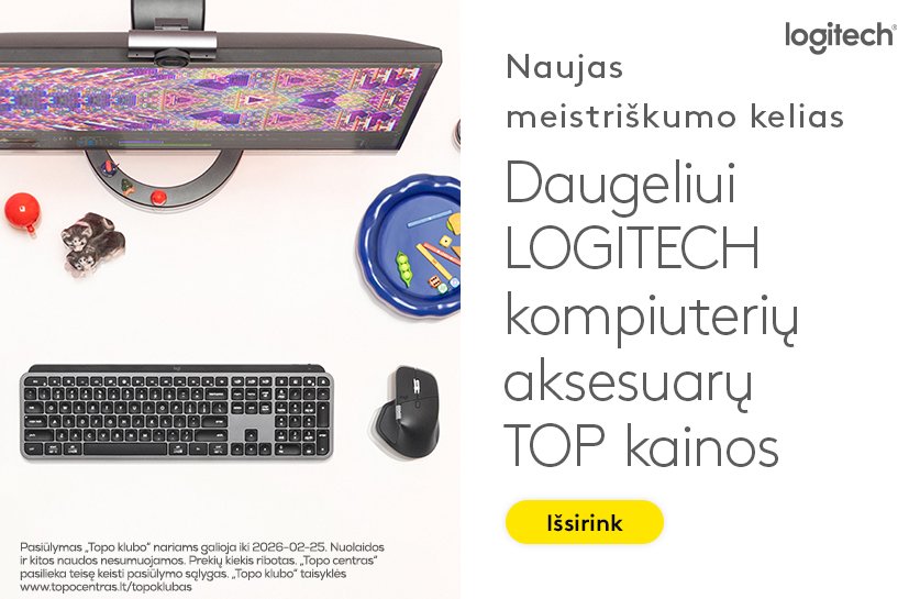 Daugeliui Logitech IT aksesuarams TOP kainos!