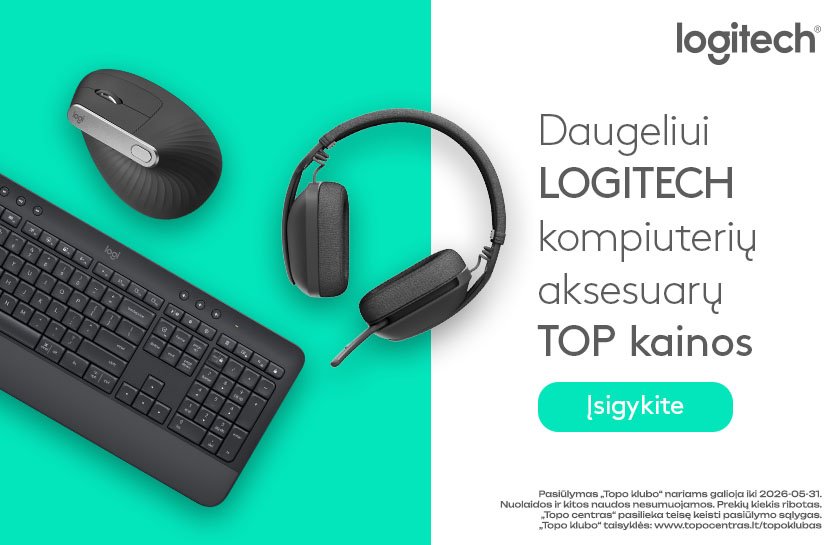 Daugeliui LOGITECH kompiuterių aksesuarų TOP kainos