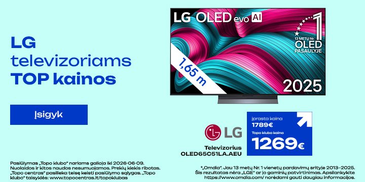 Televizorius LG OLED65C51LA.AEU