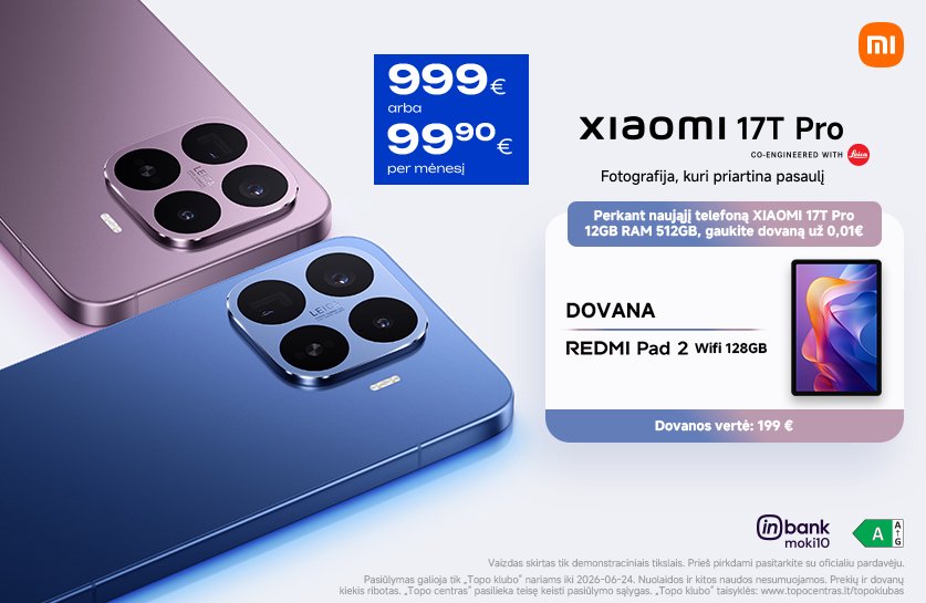 Naujiena! Xiaomi 17T serijos telefonai | Pro