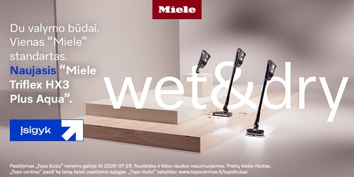 Naujiena! Du valymo būdai su Miele Triflex HX3