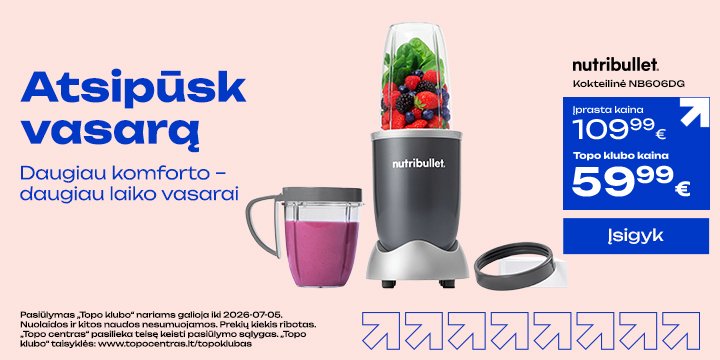 Kokteilinė NUTRIBULLET NB606DG