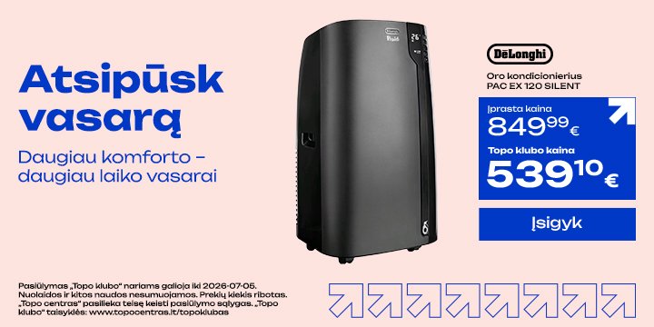 Oro kondicionierius DELONGHI PAC EX 120 SILENT