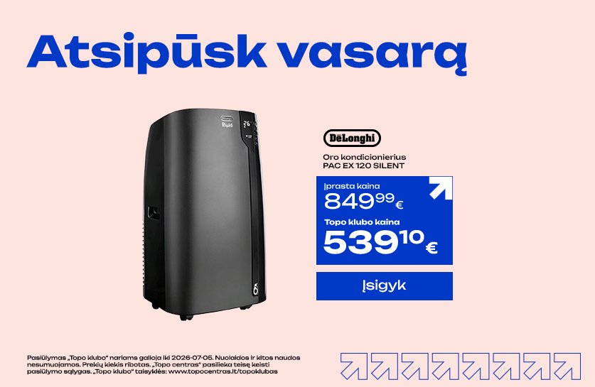 Oro kondicionierius DELONGHI PAC EX 120 SILENT