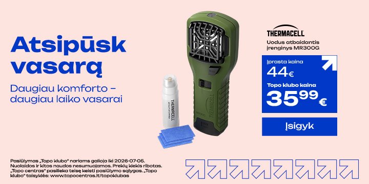 Uodus atbaidantis įrenginys ThermaCell MR300G, Žalias