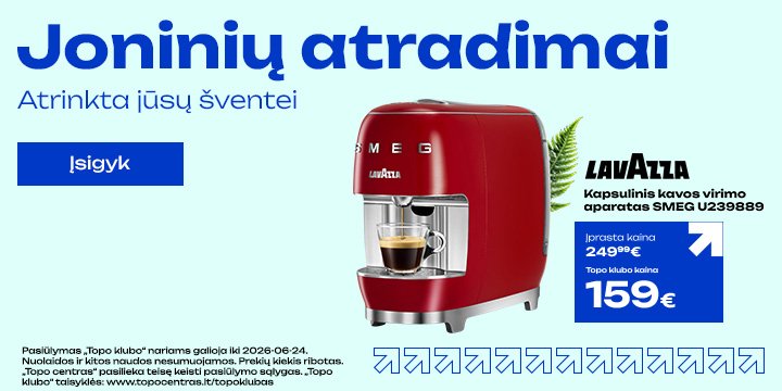 Kapsulinis kavos virimo aparatas LAVAZZA SMEG U239889