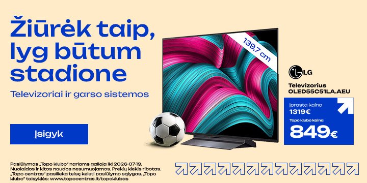 Televizorius LG OLED55C51LA.AEU