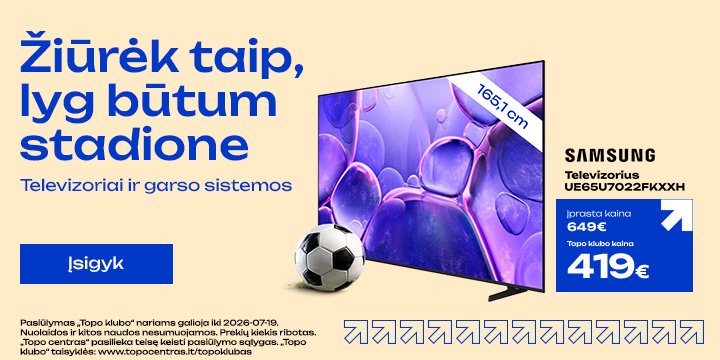 Televizorius Samsung UE65U7022FKXXH
